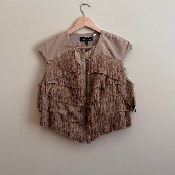Robert Rodriguez Fringe Cropped Western Vest Size 12 - Picture 1 of 8